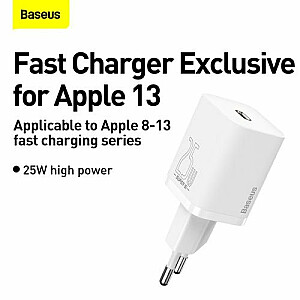 Baseus CCSP020102 Super Si 1C Ceļojuma Lādētājs 25W