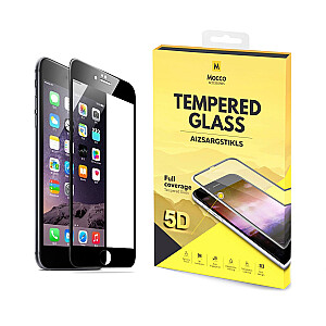 Mocco Full Glue 5D Signature Edition Tempered Glass Aizsargstikls Pilnam Ekrānam Apple iPhone 7 / 8 / SE 2020 Melns