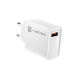 NATEC USB ĮKROVIKLIS RIBERA USB-A 18W BALTAS