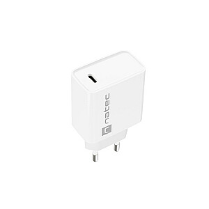 NATEC USB ĮKROVIKLIS RIBERA USB-C 20W PD WHITE