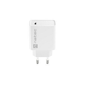 NATEC USB ĮKROVIKLIS RIBERA USB-C 20W PD WHITE