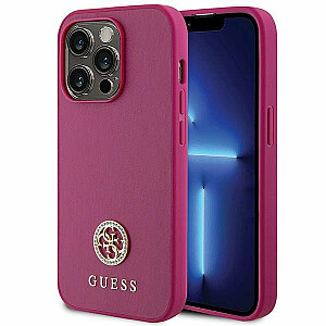 Guess Strass Metal Logo Back Case Защитный Чехол для Apple iPhone 15 Pro