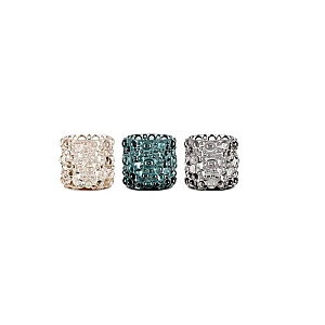 Stiklinė žvakidė 4Living Pisara 8,5x8,5x8cm 3 spalvų 627978