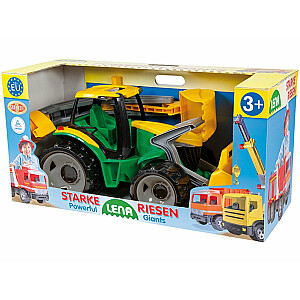LENA MAXI traktorius su kaušu ir greideriu 107 cm L02080 (dėžutėje)
