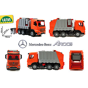 Большая мусорная машина LENA Mercedes 72 cm, нагрузка 100 kg, (в ящике) L02165
