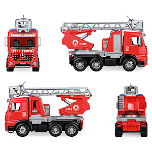 Пожарная машина с выдвижной лестницей и водометом Worxx Mercedes Arocs 52 см L04615 в ящике Lena Чехия