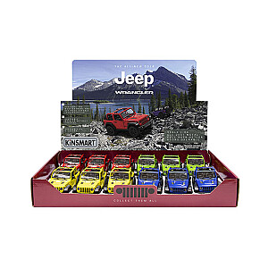 Metalo modelio automobilis 2018 Jeep Wrangler (Open Top) 1:34 KT5412A