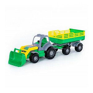 Traktorius su priekaba ir kaušu Krepysh (503x130x140 mm) 1+ PL44808