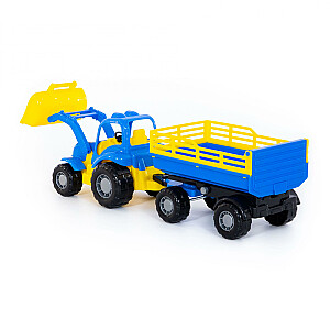 Traktorius su priekaba ir kaušu Krepysh (503x130x140 mm) 1+ PL44808