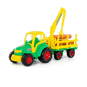Didelis traktorius "Čempionas" su miško priekaba 67,5 cm PL8229