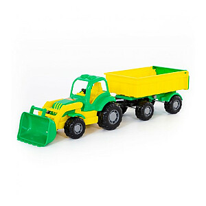 Traktorius su priekaba ir kaušu Krepysh (513x130x140 mm) PL44556