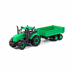 Progress traktorius su priekaba su bortine priekaba, inercija, dėžėje 37 cm PL9126
