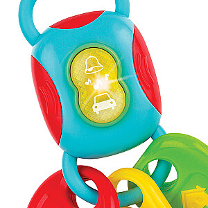 Muzikinis lavinantis žaislas Automobilio pultelis su rakteliais su šviesa ir garsu (ispaniškai) nuo 0 mėn. CB44716