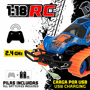 RC automobilis su „Dirt Trax“ 6 krypčių ratais. USB 28 cm 6+ CB46802