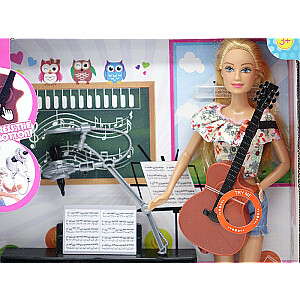 Lėlė Lucy su muzikos instrumentais 29 cm 521698
