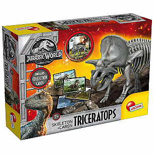 Stalo žaidimas JURASSIC WORLD DINOSAUR Skeletonas + CARDS 7+ FB068210