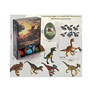 Dinozauro figūrėlė kiaušinyje 9x6 cm skirtinga 552173