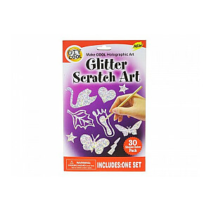 Scratchboard Glitter spalvinimo knygelė (2 puslapiai) 556256