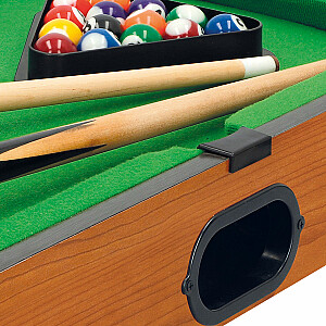 Žaidimas Biliardo stalas iš medžio 15 kamuoliukų 51x31x9 cm CB46615
