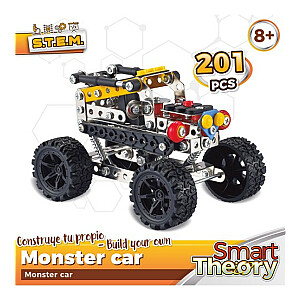 Metalo konstrukcijų komplektas Monster Car 201 dalys 8+ CB49591