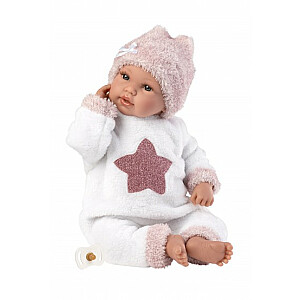 Kūdikių lėlytė Star 36 cm (verkia, kalba, su čiulptuku, minkštas kūnas) Ispanija LL63648