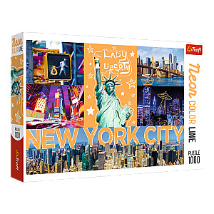TREFL Neon Color Line City Puzzle 1000 vnt. 12+ T10579