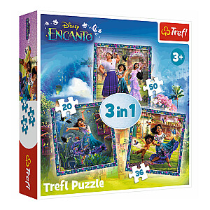 Dėlionė TREFL Disney Encanto 3 in 1 (20,36,50 vnt.) 3+ T34866