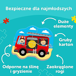 Dėlionė TREFL BABY PUZZLE Automobiliai 2+ T36071