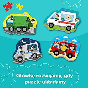 Dėlionė TREFL BABY PUZZLE Automobiliai 2+ T36071