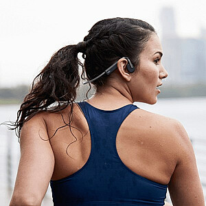 SHOKZ OpenMove belaidės ausinės su kaklo juosta Sports Bluetooth pilka spalva