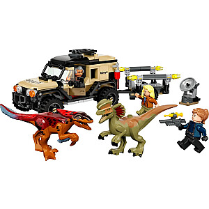 LEGO JURASSIC WORLD 76951 PIRORAPTORIUS IR DILOFOSAURŲ TRANSPORTAS