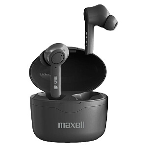 Maxell Bass 13 Sync Up belaidės Bluetooth ausinės su įkrovimo dėklu, juodos