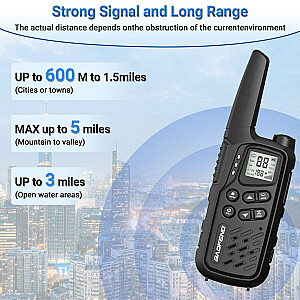 Walkie Talkie Baofeng BF-T25E juoda