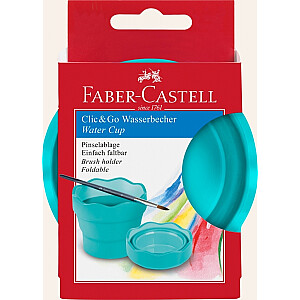 Емкость для воды Faber-Castell Clic&Go, бирюзовый