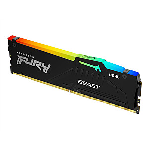 Kingston Fury Beast 16GB DDR5, 6000 MHz, CL46, 288 kontaktų, DIMM Kingston