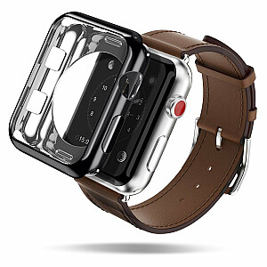 Dux Ducis Premium Silikona Maciņš Priekš Apple Watch 2 / 3 38 mm Melns + Dāvana
