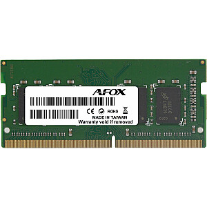 AFOX SODIMM nešiojamojo kompiuterio atmintis, DDR3L, 8 GB, 1333 MHz, (AFSD38AK1L)