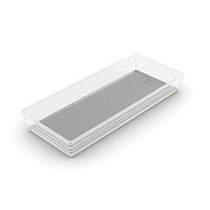 Box Sistem Organizer 8 37,5 x 15 x 5 см прозрачный/светло-серый