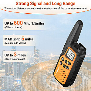 Walkie Talkie Baofeng BF-T25E oranžinė