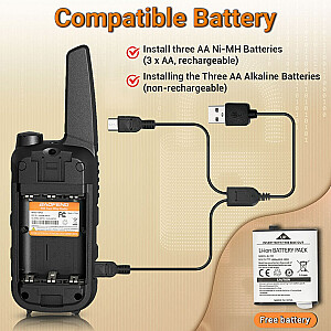 Walkie Talkie Baofeng BF-T25E oranžinė