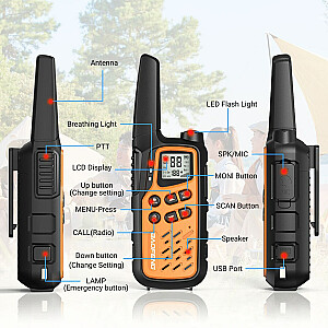 Walkie Talkie Baofeng BF-T25E oranžinė