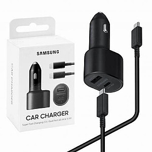Automobilinis įkroviklis Samsung EP-L5300XBEGWW 60W | 3A | USB-C | PD | AFC | + viela