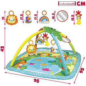 Mankštos kilimėlis kūdikiams nuo 0 mėn. su žaislais 95 cm CB46506