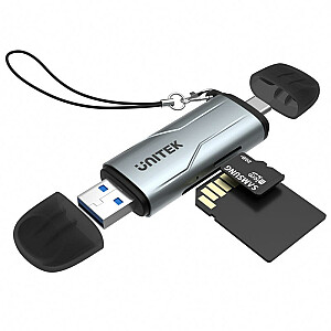 UNITEK SD/MICROSD KORTELĖS SKAITYtuvas USB-A 5 GB/s/USB-C