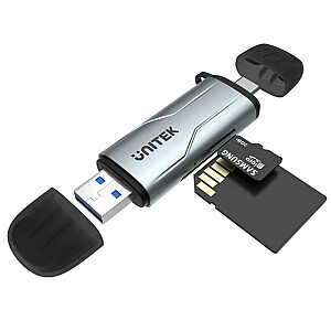 КАРТРИДЕР UNITEK SD/MICROSD USB-A 5 ГБ/с/USB-C