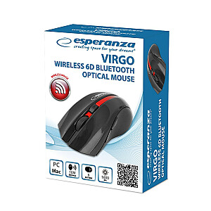 Беспроводная Bluetooth-мышь Esperanza EM129R 6D, черная