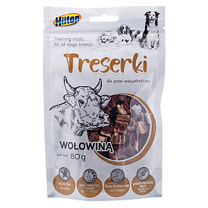 Treat HILTON Treaning Beef - Skanėstas šunims - 80g