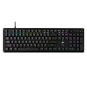 CORSAIR K70 CORE RGB mechaninė žaidimų klaviatūra, NA išdėstymas, laidinė, juoda Corsair