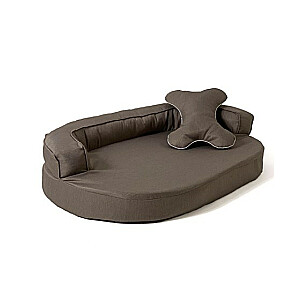 GoGift овальный диван для домашних животных коричневый 100 x 65 x 10 см