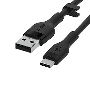 Гибкий USB-кабель Belkin BOOST↑CHARGE, 1 м USB 2.0 USB A USB C Черный